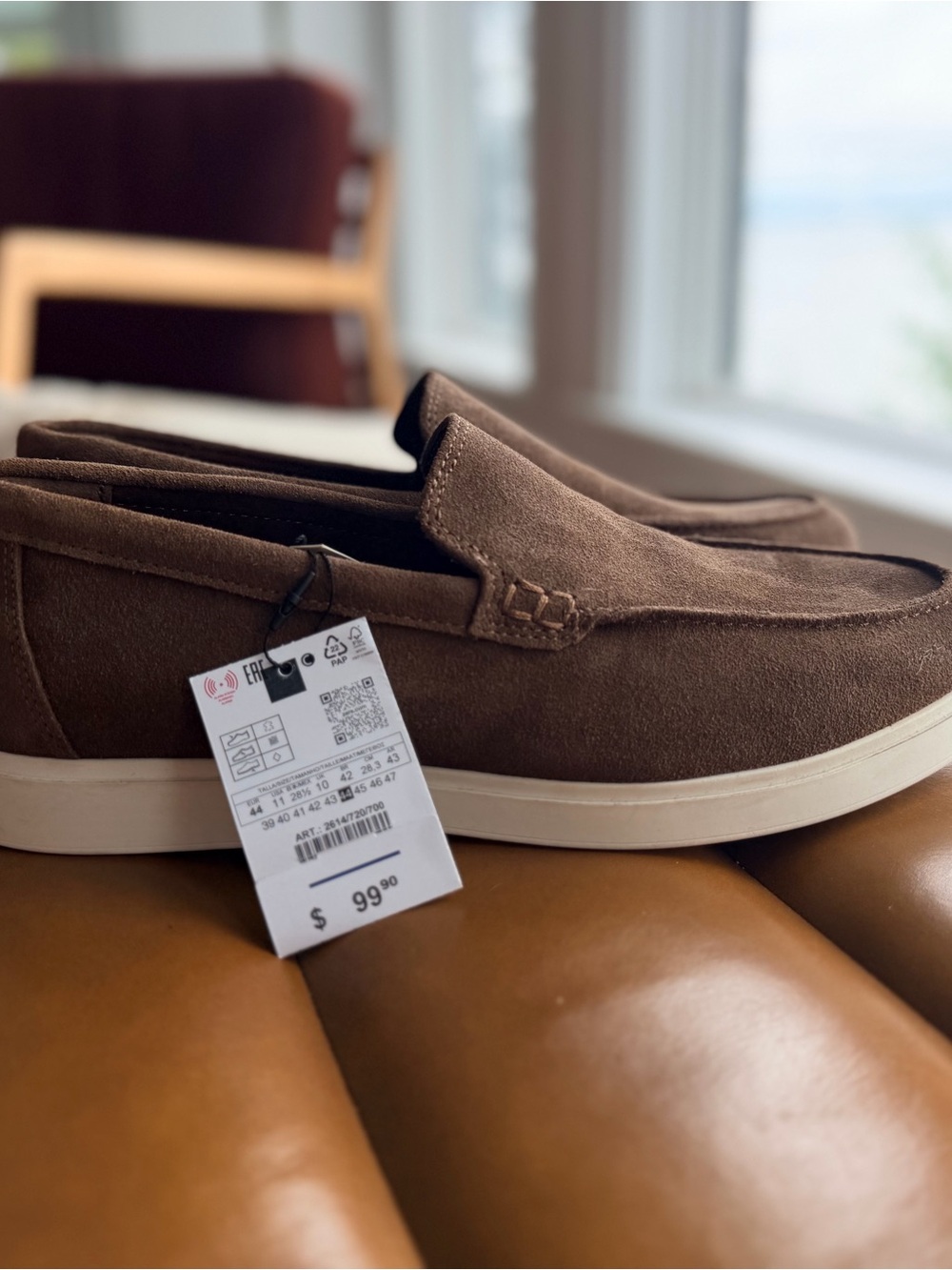 NWT Men's Zara Suede Casual Shoes - Brown